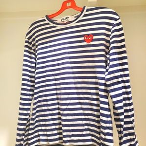 Comme des Garcons play long sleeve striped T Shirt